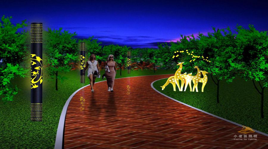 公园道路景观亮化