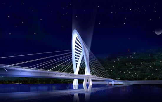 潮州如意大桥亮化照明工程实施灯光亮化
