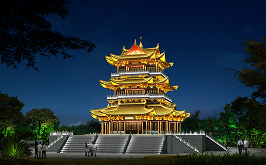 夜景楼体亮化装饰工程设计理念与原则