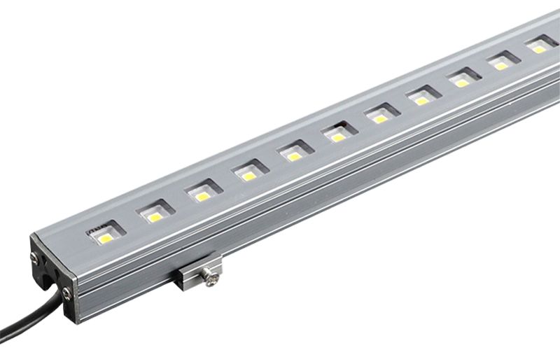 12W线条灯暖白金黄跑马七彩防水护栏数码管