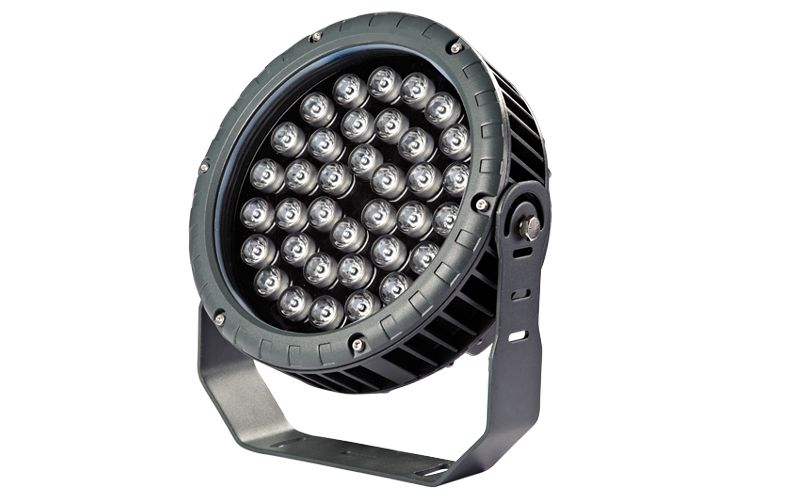 户外七彩内控36W防水车轮款投光灯景观投射灯