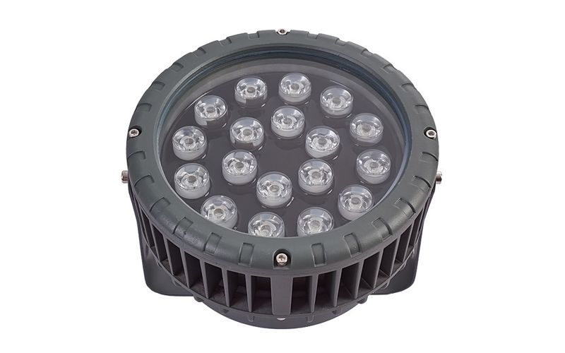 18W户外防水车轮款投光灯插地草坪灯