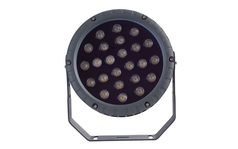 24W户外七彩外控DMX512投光灯酒店景观建筑工程灯