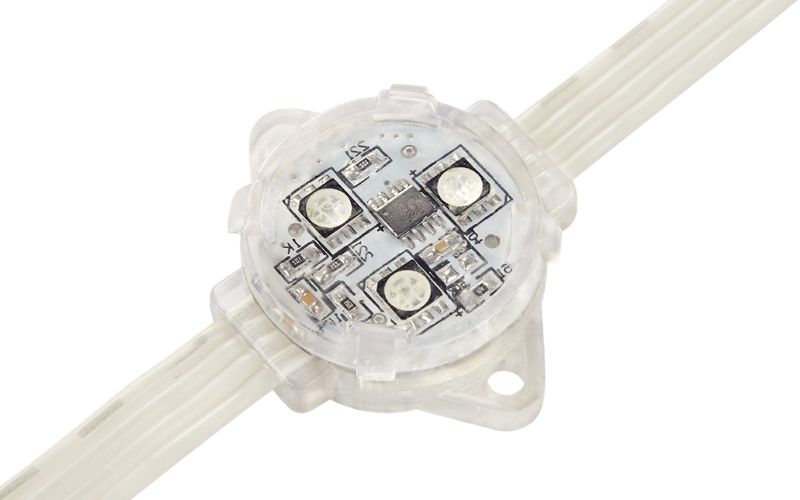 5公分一次封装点光源户外防水七彩单色亮化工程