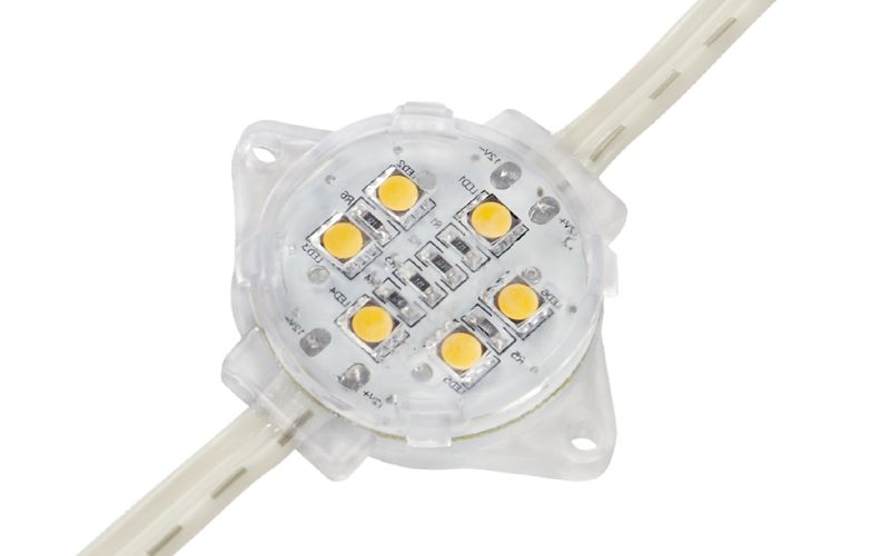 户外工程款4公分全彩外控LED点光源一次封装成型