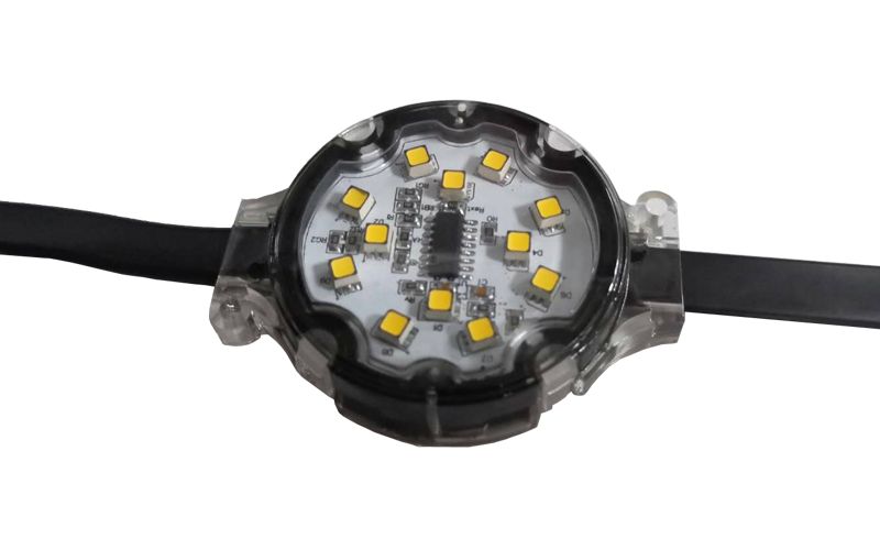 户外亮化工程5公分12灯防水点光源RGB二次封装