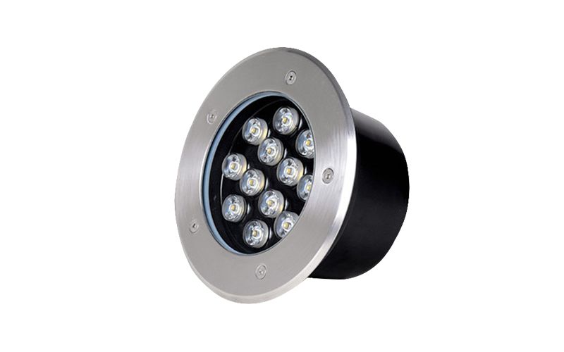 LED嵌入式户外防水12W埋地灯圆形草坪地埋照树灯