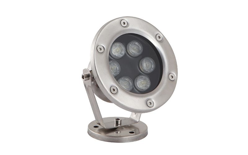 LED水池鱼池灯水下射灯七彩喷泉灯6W水底灯