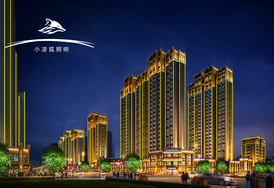 九凌光电PC款线条灯，点亮小区夜景营造温馨居住氛围