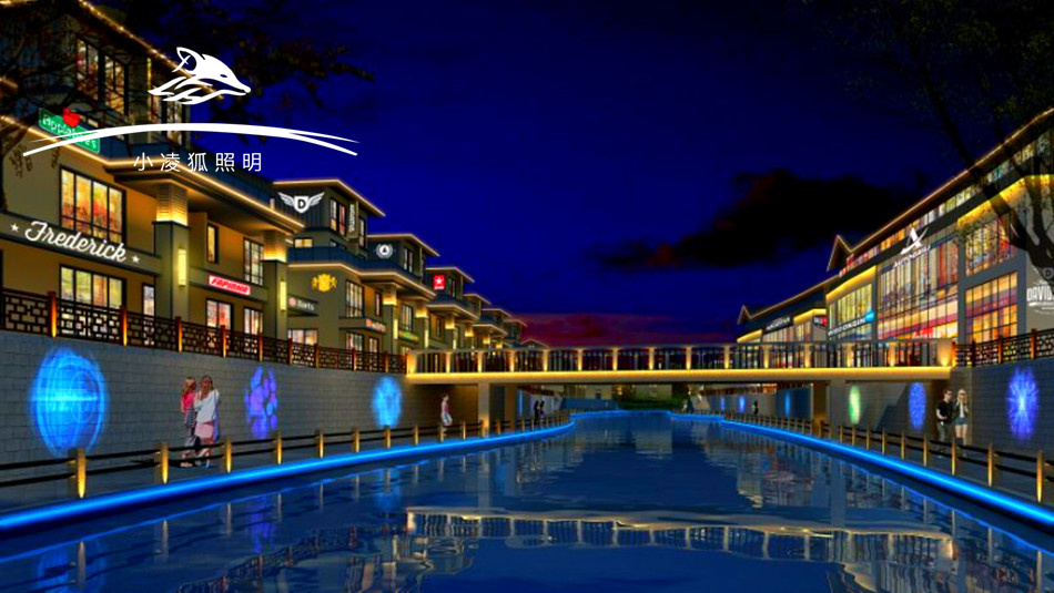 九凌光电 PC 款线条灯源头亮化灯具厂家，河道河堤亮化美化环境