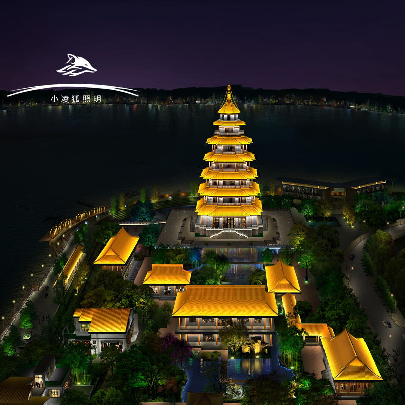 小凌狐照明亮化效果图+历史古建，用光影传承千年文脉